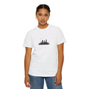 NYC Skyline T-Shirt Manhattan Unisex T-Shirt Garment-Dyed T-shirt Rainbow Text Comfort Colors White T-Shirt