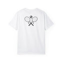 Queens Tennis-Unisphere White T-Shirt New York Double Sided T-Shirt Unisex Garment-Dyed T-shirt