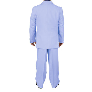 Stylish Men's Regular-Fit Suit Light Blue