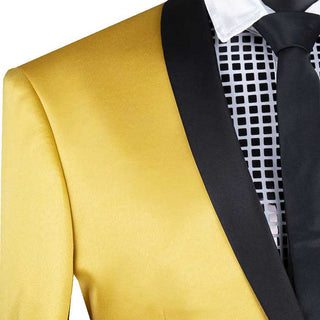 Luxurious Men's Slim-Fit Stretch Sateen Sport Coat Triple Blessings