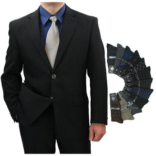 Men's Regular-Fit Blazer Black Triple Blessings