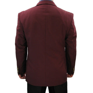 Men's Regular-Fit Blazer Burgundy Triple Blessings
