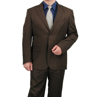 SALE! Sharp Mens 2pc. 2-B Comfortable Stretch Waist Suit - COCOA Triple Blessings