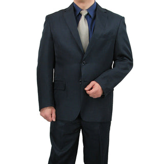 SALE! Sharp Mens 2pc. 2-B Comfortable Stretch Waist Suit - NAVY Triple Blessings