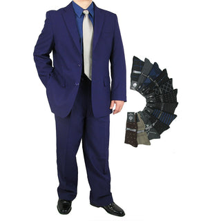 Stylish Men's Regular-Fit Suit Purple Triple Blessings