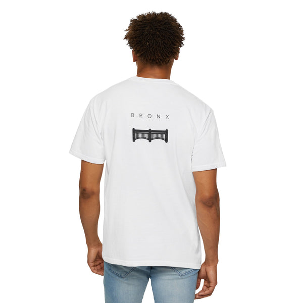 Bronx Black Facade Yankee Stadium New York Unisex Double Sided T-shirt - White