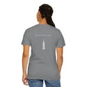 Manhattan White Empire State Building New York Unisex Double Sided T-shirt - Grey