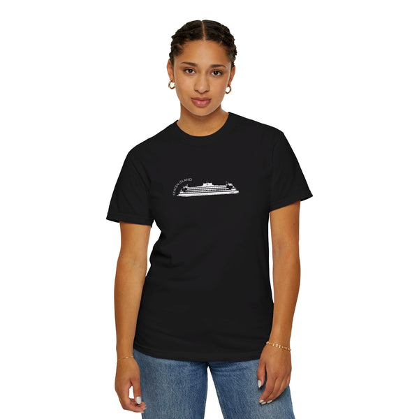 Staten Island Black T-Shirt Ferry T-Shirt New York Unisex Garment-Dyed T-shirt Comfort Colors T-Shirt