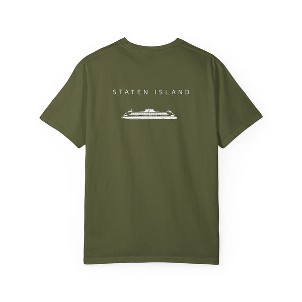 Staten Island White Ferry New York Unisex Double Sided T-shirt - Hemp