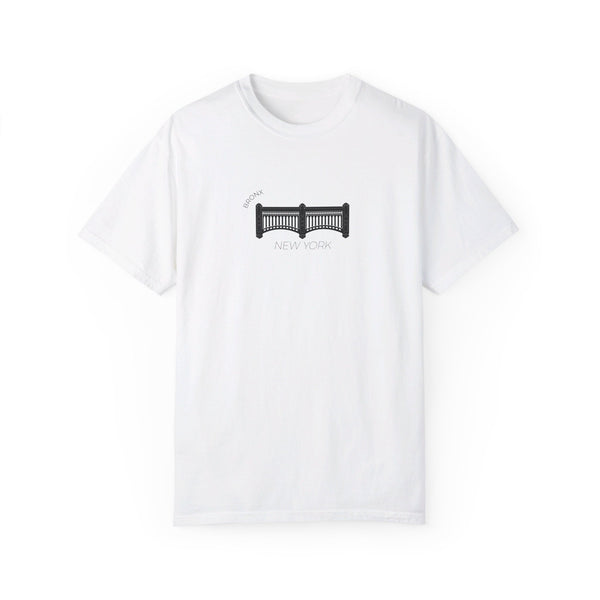 Bronx New York White T-Shirt Yankee Stadium Facade T-Shirt Unisex Garment-Dyed T-shirt Comfort Colors T-Shirt