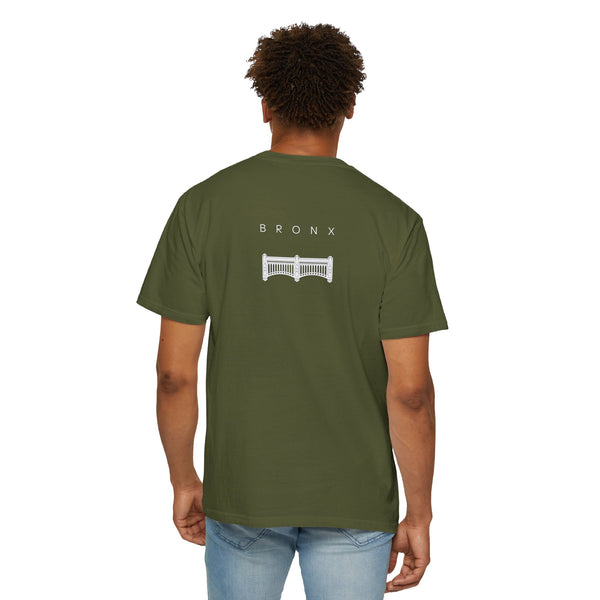 Bronx White Facade Yankee Stadium New York Unisex Double Sided T-shirt - Hemp