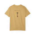 Brooklyn Black Parachute Coney Island New York Unisex Double Sided T-shirt - Mustard