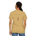 Manhattan Black Empire State Building New York Unisex Double Sided T-shirt - Mustard