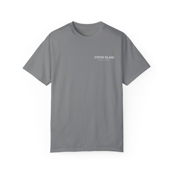 Staten Island White Ferry New York Unisex Double Sided T-shirt - Grey