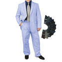 Stylish Men's Regular-Fit Suit Light Blue