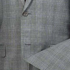 Luxurious Men's Regular-Fit Glen Plaid Suit