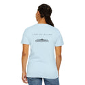 Staten Island Black Ferry New York Unisex Double Sided T-shirt - Chambray