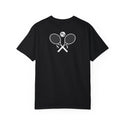 Queens Tennis-Unisphere Black T-Shirt New York Double Sided T-Shirt Unisex Garment-Dyed T-shirt