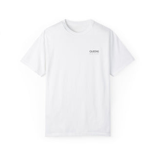 Queens Tennis-Unisphere White T-Shirt New York Double Sided T-Shirt Unisex Garment-Dyed T-shirt