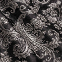 Men’s Paisley Embossed Blazer Modern Fit Tuxedo Jacket + Bow Tie & Free Socks-SILVER