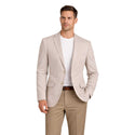 Men Modern-Fit Textured Sport Coat Blazer | Super Stretch | Washable, FREE Socks