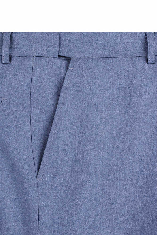 Luxurious Men's Sharkskin Double Breasted 4x6 Regular-Fit Suit, Adj Waist, Free Socks - MOCHA