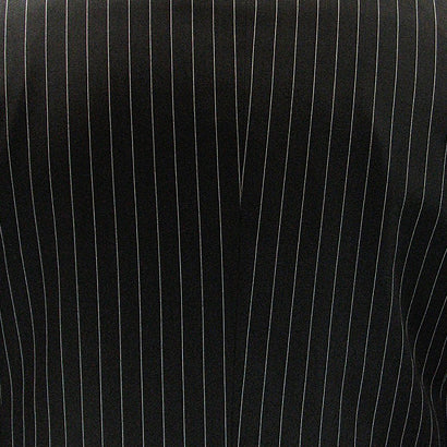 Men's Double Breasted Pinstripe Suit 6x2, Regular-Fit, Adjust Waist, BLACK
