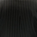 Men's Double Breasted Pinstripe Suit 6x2, Regular-Fit, Adjust Waist, BLACK