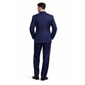 Men's Double Breasted Pinstripe Suit 6x2, Regular-Fit, Adjust Waist, BLACK