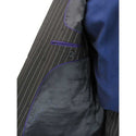 Men's Double Breasted Pinstripe Suit 6x2, Regular-Fit, Adjust Waist, CHARCOAL