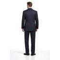Men's Double Breasted Pinstripe Suit 6x2, Regular-Fit, Adjust Waist, NAVY