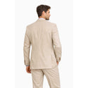 Men’s Modern Fit Linen-Cotton Suit | Breathable Stretch Comfort | FREE SOCKS