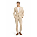 Men’s Modern Fit Linen-Cotton Suit | Breathable Stretch Comfort | FREE SOCKS