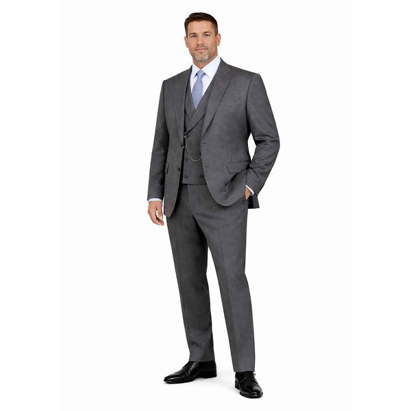 Men's Modern Fit 3-PC Suit, 2-Button, Stretch Fabric, Adjust Waist