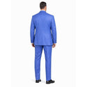 Men's Modern Fit 3-PC Suit, 2-Button, Stretch Fabric, Adjust Waist, FRENCH BLUE