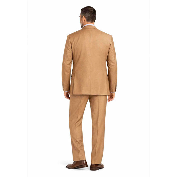 Men's Modern Fit 3-PC Suit, 2-Button, Stretch Fabric, Adjust Waist, LIGHT BROWN