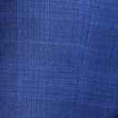 Luxurious Men's Modern-Fit 3-Piece Glen Plaid Suit-Blue
