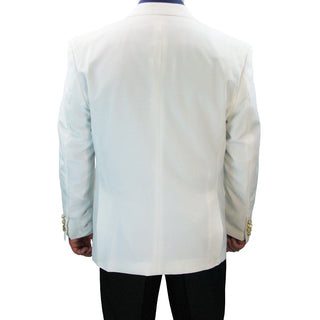 Men's Regular-Fit Blazer White Triple Blessings