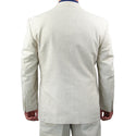 SALE! Sharp Hand Tailored Mens 2pc. 2 Button Linen Blend Suit - NATURAL Triple Blessings