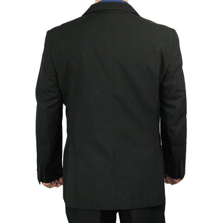 Stylish Men's Regular-Fit Suit Black Triple Blessings