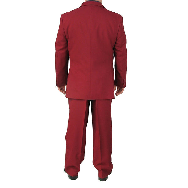 Stylish Men's Regular-Fit Suit Burgundy Triple Blessings