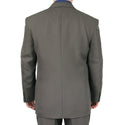 Stylish Men's Regular-Fit Suit Charcoal Gray Triple Blessings