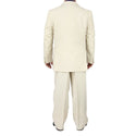 Stylish Men's Regular-Fit Suit Ivory Triple Blessings