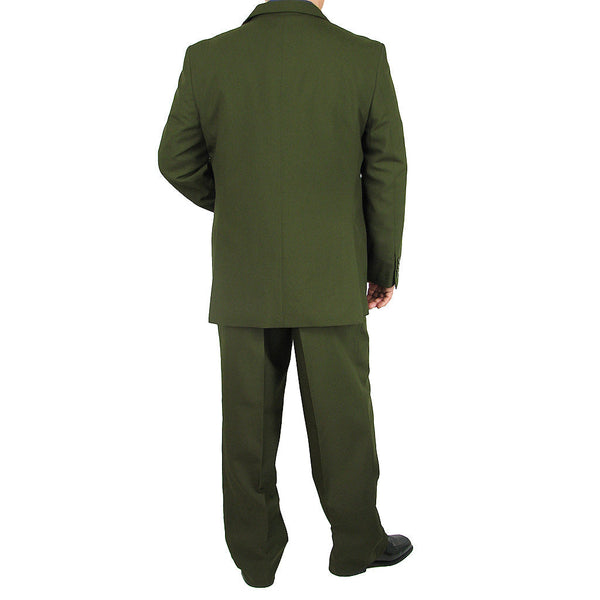 Stylish Men's Regular-Fit Suit Olive Triple Blessings
