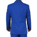Stylish Men's Regular-Fit Suit Royal Blue Triple Blessings